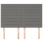 vidaXL Kopfteile 4 Stk. Dunkelgrau 72x5x78/88 cm Stoff