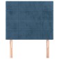vidaXL Kopfteile 2 Stk. Dunkelblau 90x5x78/88 cm Samt