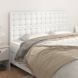 vidaXL Kopfteile 4 Stk. Weiß 100x5x78/88 cm Kunstleder