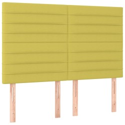 vidaXL Kopfteile 4 Stk. Grün 72x5x78/88 cm Stoff