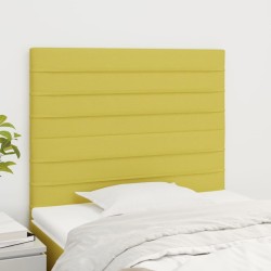 vidaXL Kopfteile 2 Stk. Grün 80x5x78/88 cm Stoff