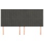 vidaXL Kopfteile 4 Stk. Dunkelgrau 100x5x78/88 cm Samt vidaXL Kopfteile 4 Stk. Dunkelgrau 100x5x78/88 cm Samt