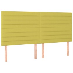 vidaXL Kopfteile 4 Stk. Grün 80x5x78/88 cm Stoff