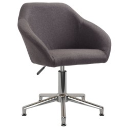 Esszimmerstühle 2 Stk. Drehbar Taupe Stoff