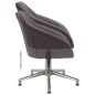 Esszimmerstühle 2 Stk. Drehbar Taupe Stoff Esszimmerstühle 2 Stk. Drehbar Taupe Stoff