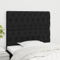 vidaXL Kopfteile 2 Stk. Schwarz 100x7x78/88 cm Stoff vidaXL Kopfteile 2 Stk. Schwarz 100x7x78/88 cm Stoff