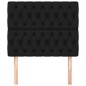vidaXL Kopfteile 2 Stk. Schwarz 100x7x78/88 cm Stoff vidaXL Kopfteile 2 Stk. Schwarz 100x7x78/88 cm Stoff