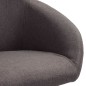 Esszimmerstühle 2 Stk. Drehbar Taupe Stoff Esszimmerstühle 2 Stk. Drehbar Taupe Stoff