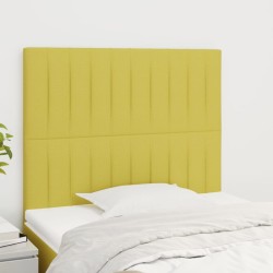 vidaXL Kopfteile 2 Stk. Grün 80x5x78/88 cm Stoff