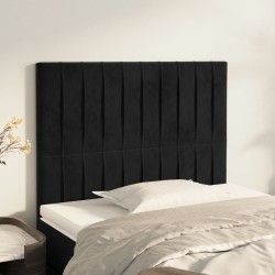 vidaXL Kopfteile 2 Stk. Schwarz 80x5x78/88 cm Samt