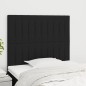 vidaXL Kopfteile 2 Stk. Schwarz 90x5x78/88 cm Stoff
