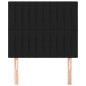 vidaXL Kopfteile 2 Stk. Schwarz 90x5x78/88 cm Stoff