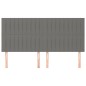 vidaXL Kopfteile 4 Stk. Dunkelgrau 90x5x78/88 cm Stoff vidaXL Kopfteile 4 Stk. Dunkelgrau 90x5x78/88 cm Stoff