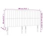 vidaXL Kopfteile 4 Stk. Dunkelgrau 90x5x78/88 cm Stoff vidaXL Kopfteile 4 Stk. Dunkelgrau 90x5x78/88 cm Stoff