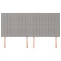 vidaXL Kopfteile 4 Stk. Hellgrau 90x5x78/88 cm Stoff vidaXL Kopfteile 4 Stk. Hellgrau 90x5x78/88 cm Stoff