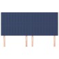 vidaXL Kopfteile 4 Stk. Blau 90x5x78/88 cm Stoff
