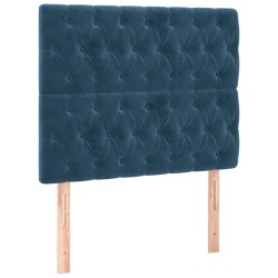vidaXL Kopfteile 2 Stk. Dunkelblau 90x7x78/88 cm Samt