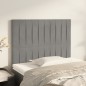 vidaXL Kopfteile 2 Stk. Hellgrau 80x5x78/88 cm Samt vidaXL Kopfteile 2 Stk. Hellgrau 80x5x78/88 cm Samt