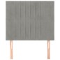 vidaXL Kopfteile 2 Stk. Hellgrau 80x5x78/88 cm Samt vidaXL Kopfteile 2 Stk. Hellgrau 80x5x78/88 cm Samt