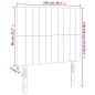 vidaXL Kopfteile 2 Stk. Dunkelgrau 100x5x78/88 cm Samt