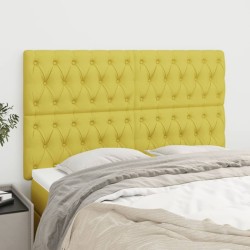 vidaXL Kopfteile 4 Stk. Grün 80x7x78/88 cm Stoff