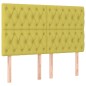 vidaXL Kopfteile 4 Stk. Grün 80x7x78/88 cm Stoff vidaXL Kopfteile 4 Stk. Grün 80x7x78/88 cm Stoff