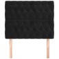 vidaXL Kopfteile 2 Stk. Schwarz 90x7x78/88 cm Samt vidaXL Kopfteile 2 Stk. Schwarz 90x7x78/88 cm Samt