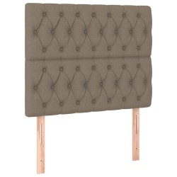 vidaXL Kopfteile 2 Stk. Taupe 90x7x78/88 cm Stoff
