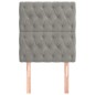 vidaXL Kopfteile 2 Stk. Hellgrau 80x7x78/88 cm Samt vidaXL Kopfteile 2 Stk. Hellgrau 80x7x78/88 cm Samt