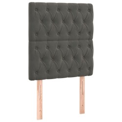 vidaXL Kopfteile 2 Stk. Dunkelgrau 80x7x78/88 cm Samt