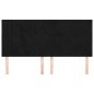 vidaXL Kopfteile 4 Stk. Schwarz 80x5x78/88 cm Samt vidaXL Kopfteile 4 Stk. Schwarz 80x5x78/88 cm Samt