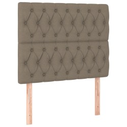 vidaXL Kopfteile 2 Stk. Taupe 100x7x78/88 cm Stoff