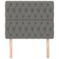 vidaXL Kopfteile 2 Stk. Dunkelgrau 90x7x78/88 cm Stoff vidaXL Kopfteile 2 Stk. Dunkelgrau 90x7x78/88 cm Stoff