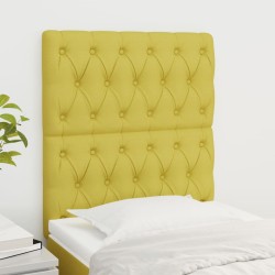 vidaXL Kopfteile 2 Stk. Grün 80x7x78/88 cm Stoff