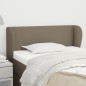 vidaXL Kopfteil mit Ohren Taupe 83x23x78/88 cm Stoff