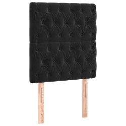vidaXL Kopfteile 2 Stk. Schwarz 80x7x78/88 cm Samt