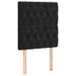 vidaXL Kopfteile 2 Stk. Schwarz 80x7x78/88 cm Samt vidaXL Kopfteile 2 Stk. Schwarz 80x7x78/88 cm Samt