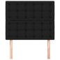 vidaXL Kopfteile 2 Stk. Schwarz 90x5x78/88 cm Stoff vidaXL Kopfteile 2 Stk. Schwarz 90x5x78/88 cm Stoff