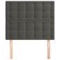 vidaXL Kopfteile 2 Stk. Dunkelgrau 90x5x78/88 cm Samt