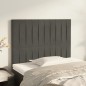 vidaXL Kopfteile 2 Stk. Dunkelgrau 80x5x78/88 cm Samt vidaXL Kopfteile 2 Stk. Dunkelgrau 80x5x78/88 cm Samt