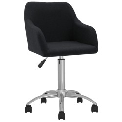 Esszimmerstühle 2 Stk. Drehbar Schwarz Stoff