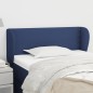 vidaXL Kopfteil mit Ohren Blau 103x23x78/88 cm Stoff