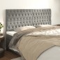 vidaXL Kopfteile 4 Stk. Hellgrau 100x7x78/88 cm Samt vidaXL Kopfteile 4 Stk. Hellgrau 100x7x78/88 cm Samt