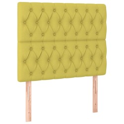 vidaXL Kopfteile 2 Stk. Grün 100x7x78/88 cm Stoff