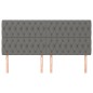 vidaXL Kopfteile 4 Stk. Dunkelgrau 90x7x78/88 cm Stoff vidaXL Kopfteile 4 Stk. Dunkelgrau 90x7x78/88 cm Stoff