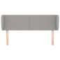 vidaXL Kopfteil mit Ohren Hellgrau 147x23x78/88 cm Stoff vidaXL Kopfteil mit Ohren Hellgrau 147x23x78/88 cm Stoff