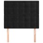 vidaXL Kopfteile 2 Stk. Schwarz 100x5x78/88 cm Samt
