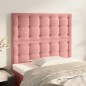 vidaXL Kopfteile 2 Stk. Rosa 100x5x78/88 cm Samt