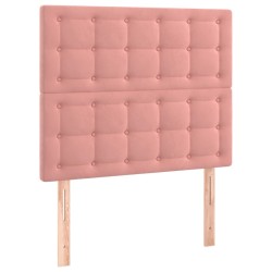 vidaXL Kopfteile 2 Stk. Rosa 100x5x78/88 cm Samt