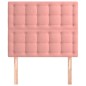 vidaXL Kopfteile 2 Stk. Rosa 100x5x78/88 cm Samt